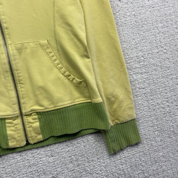 Y2K 00s Oakley Full Zip Sweatshirt Women’s Sz S Yellow / Green VTG Retro Read - Picture 4 of 16